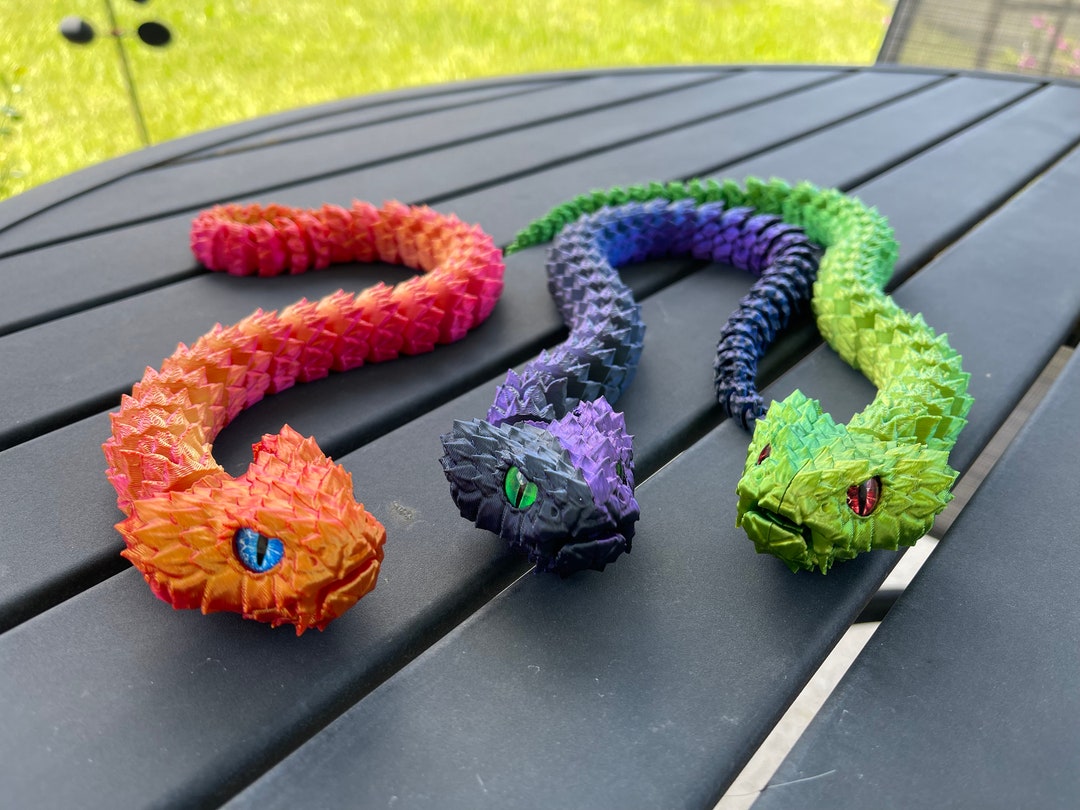 森 6枚セット（プロモ） Year of the Snake Bush Viper Articulating 3D Snake Rattle Snake Customizable - Etsy