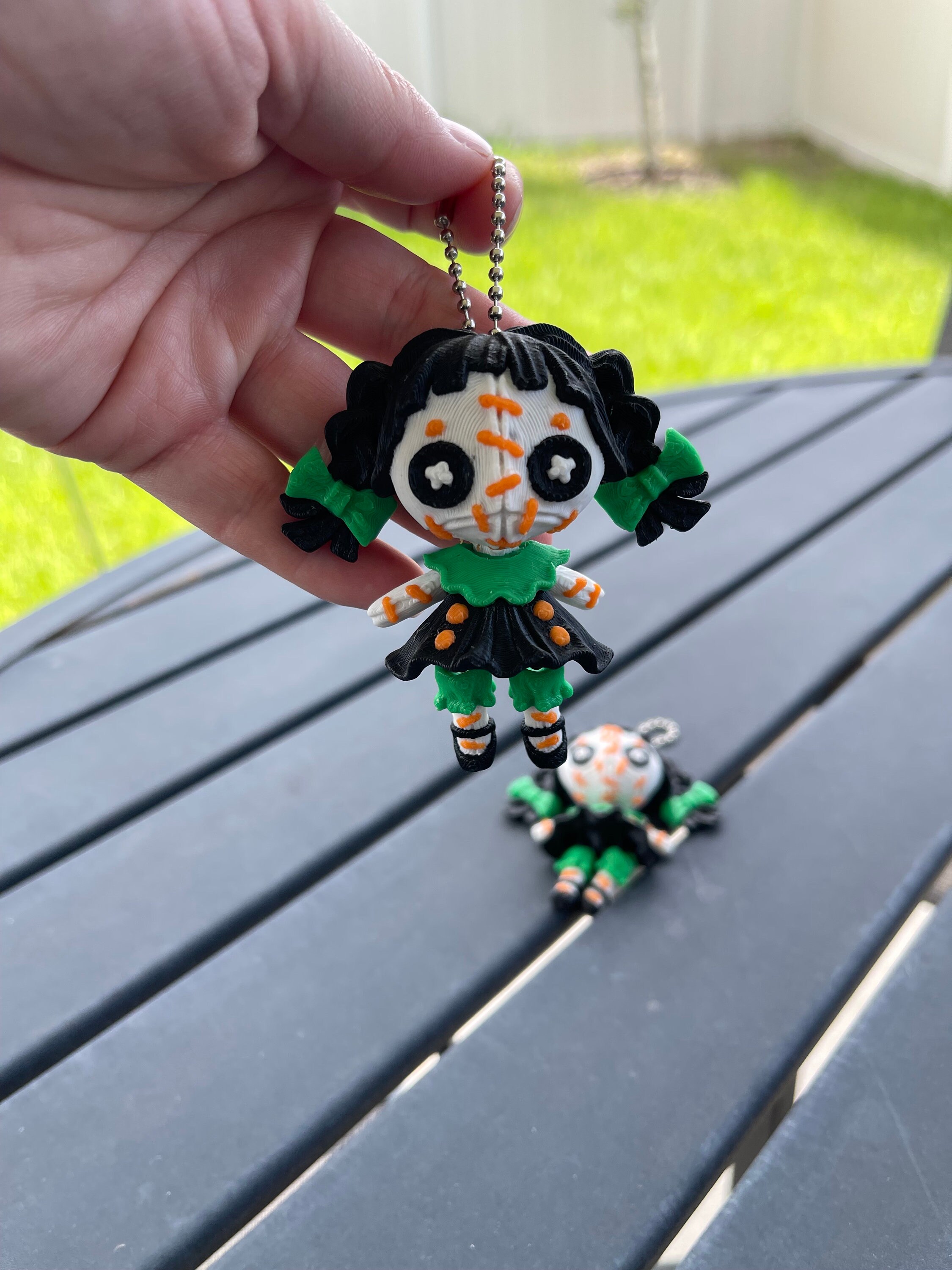 Creepy Doll Articulating Keychain 3D Printed Voodoo Doll Horror Goth Fidget  Creepy Cute - Etsy