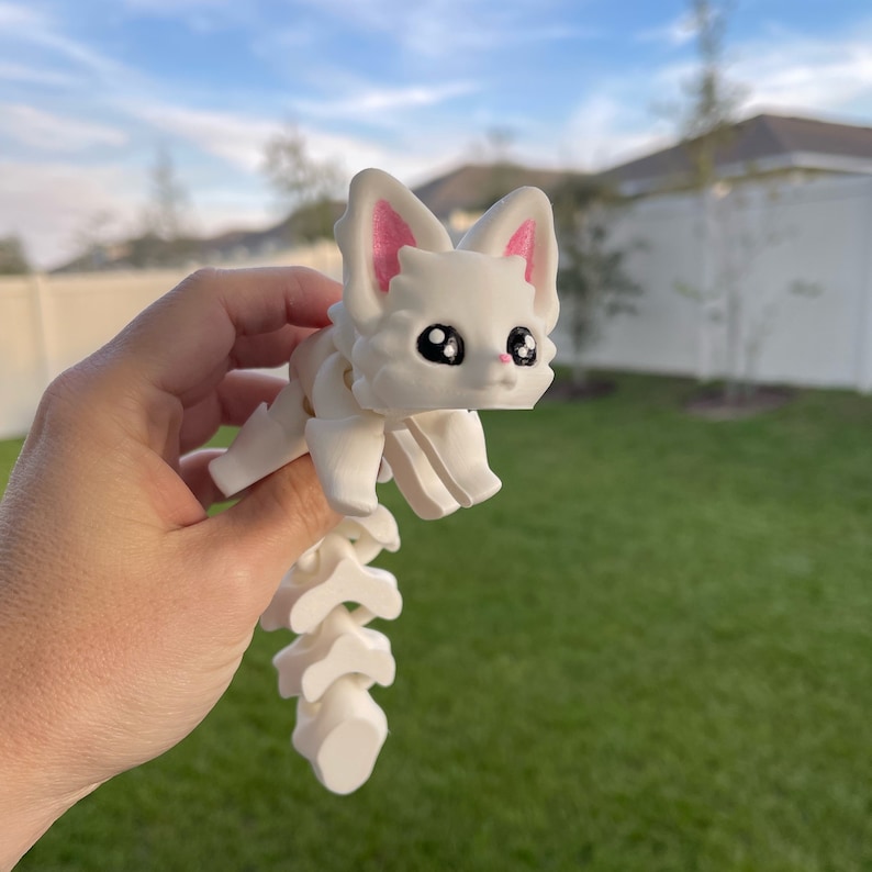 3D Print Cute Articulating Fox Snow White