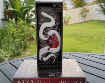 The Edge Of Darkness Book Nook | Officially Licensed | Leigh Rivers | Bookshelf Decor | Bookish Merch | Insatiable | Voracious | Restitution