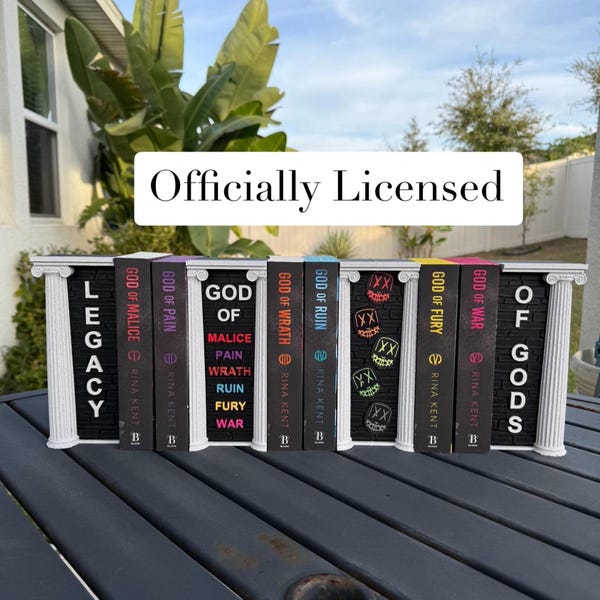 Legacy Of Gods Book Nook Set | Officially Licensed | Rina Kent | Bookshelf Decor | Bookish Merch