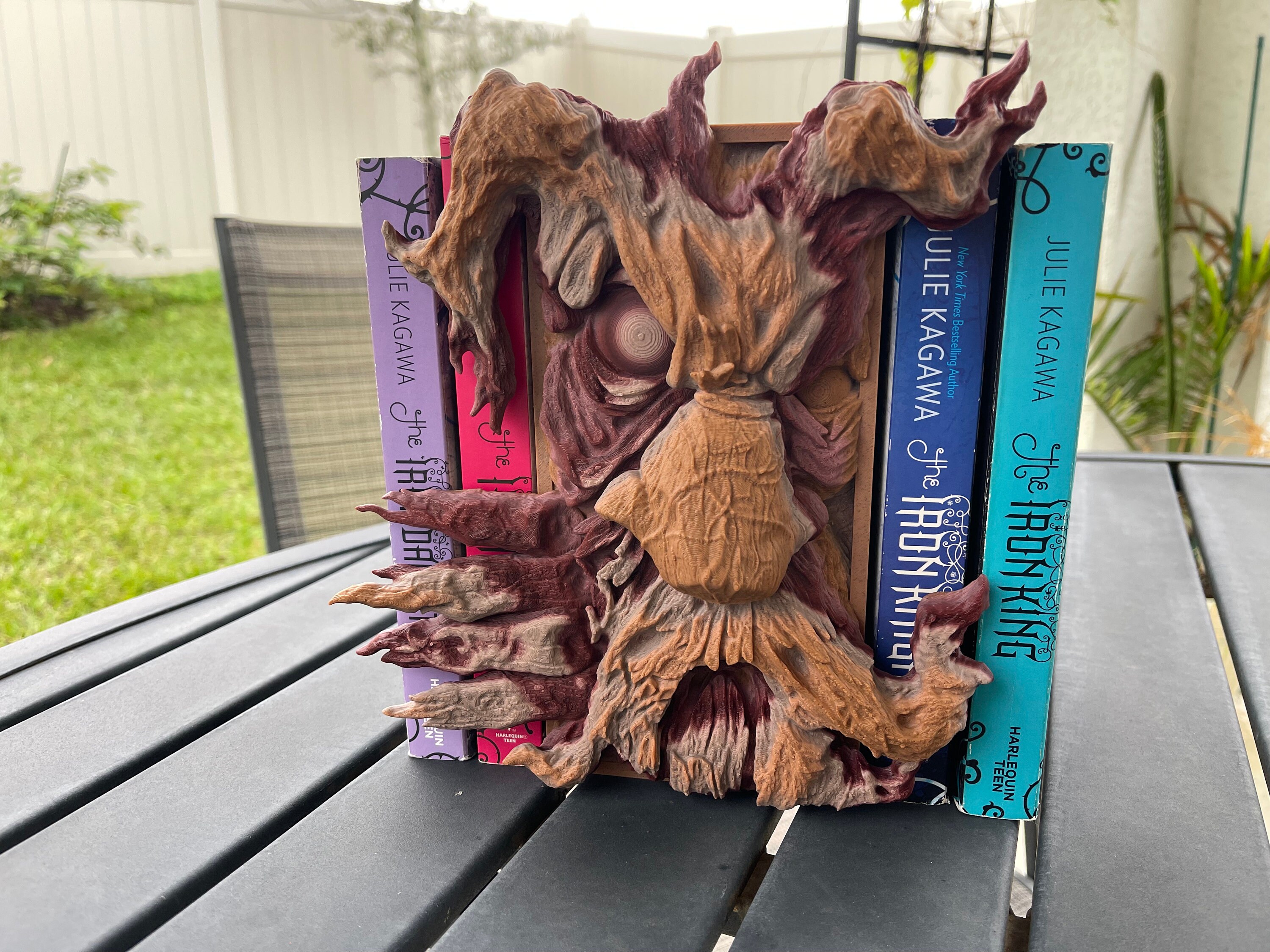 Scary Tree Book Nook 3D Printed Choose Color Fantasy Book Shelf