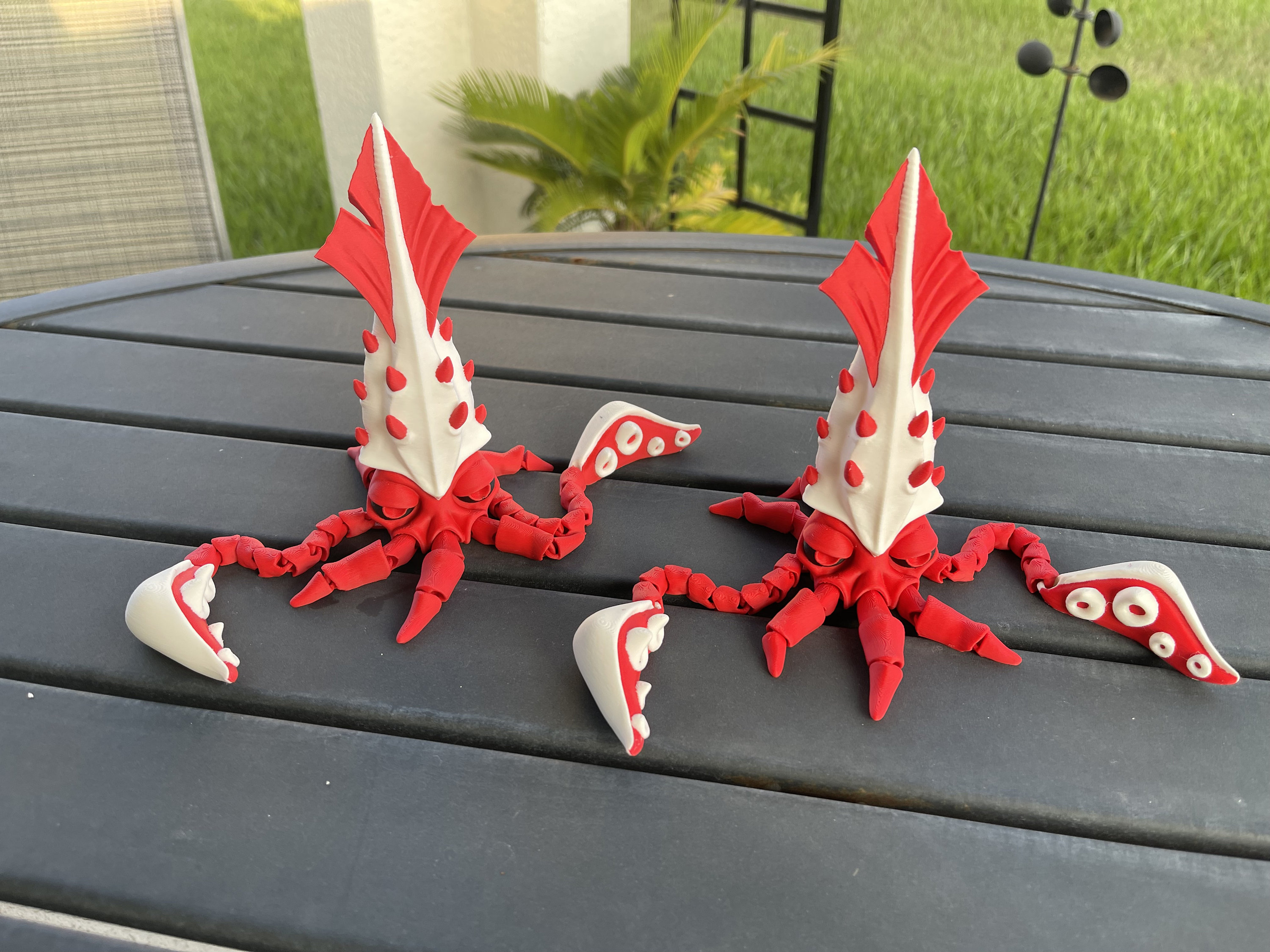 Giant Squid Articulated 3D Printed Desk Horror Goth Decor Fidget