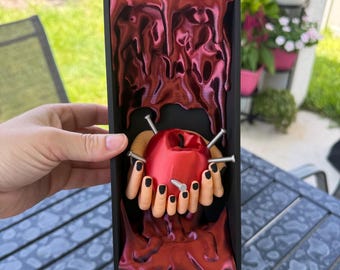 Pierced Apple Book Nook | Bookshelf Decor Bookish Merch