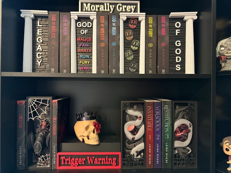 Legacy Of Gods Book Nook Set | Officially Licensed | Rina Kent | Bookshelf Decor | Bookish Merch image 18