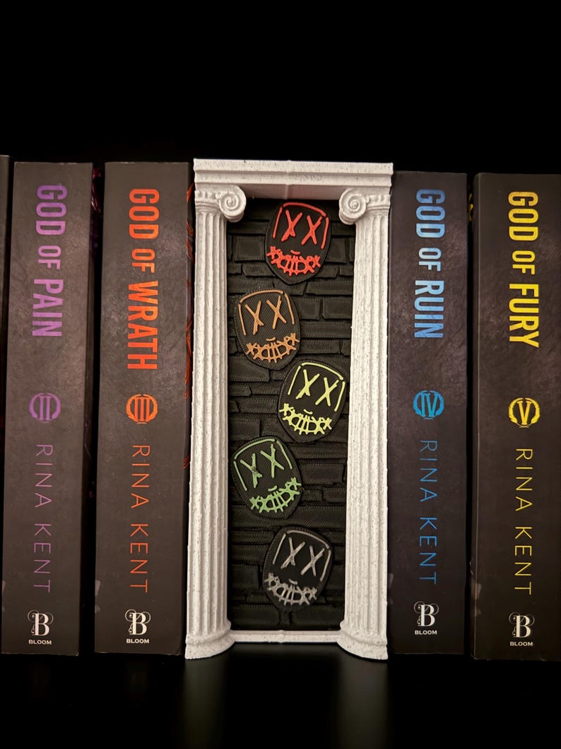 Legacy Of Gods Book Nook Set | Officially Licensed | Rina Kent | Bookshelf Decor | Bookish Merch Mask Nook Only
