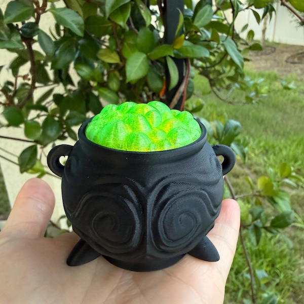 Cauldron Tealight Holder Bookshelf Decor Cute Spooky Decor 3d printed | Updated Design