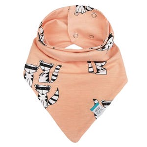Girls organic cotton scarf. Double layer organic cotton bandana scarf for baby girl, toddlers, girls