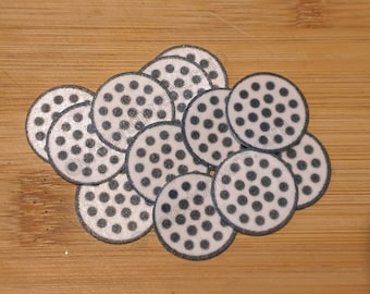 24 Edible Mini Golf Ball Wafer Cupcake Toppers Precut with Free Postage