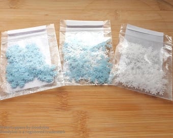 36 Edible Christmas Glitter Snowflake Cupcake Toppers Wafer Christmas Snow Flakes For Cake Decorations Precut Ready To Use