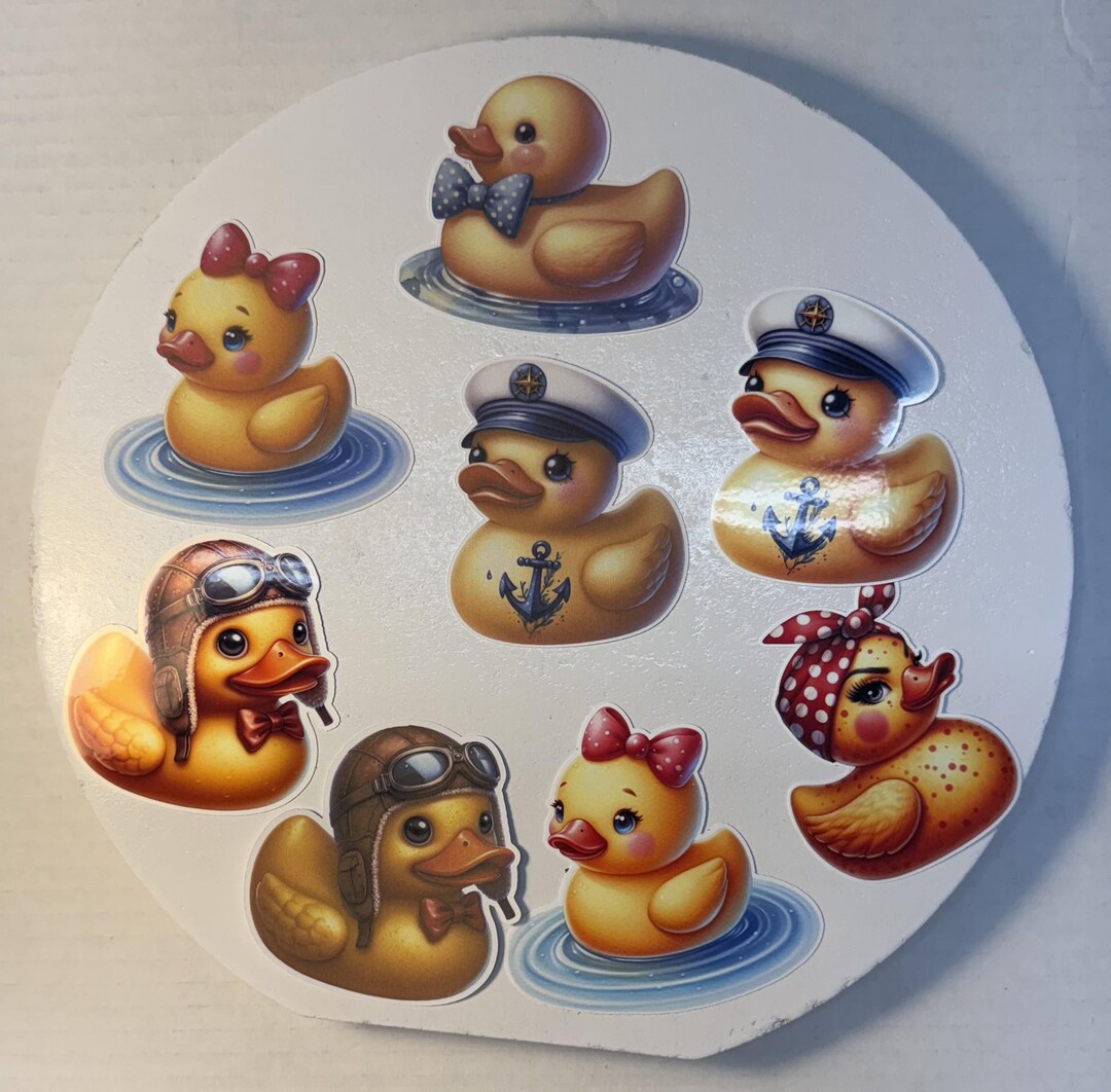 Rubber Duck Stickers: Cartoon Ducks for Jeeps - Etsy