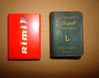 1966 mini book Lilliput Dutch-Spanish dictionary. Nederlands-Spaans dictionary. Vintage Pocket book Mini Book Miniature Book 1960s