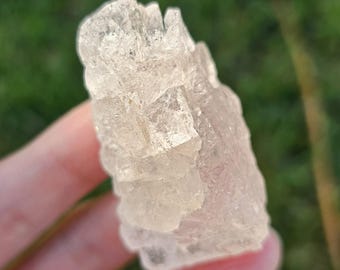 Etched Pink Morganite Crystal | 35.5g Gemmy Pink Beryl | Heart Chakra Healing stone