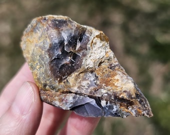 Rare Rough Purple Chalcedony | High Vibration Emotional Healing Crystal | 38.8g (2.5" × 1.5") | Madagascar Mineral Specimen