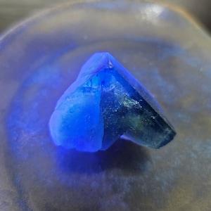 Rare Fluorescent Green Blue Purple Fluorite Madagascar/UV Reactive Fluorite Cubes Specimen 42.3g 1 3/8&quot;×1.25&quot;