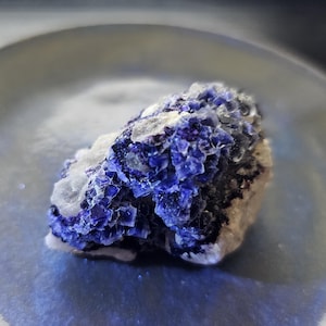 Ice Green Purple Fluorite Specimen From Uis Namibia - Fluorescent Crystal For Mental Plane Activation 55.5g 2&quot;×1.5&quot;×1.25&quot;