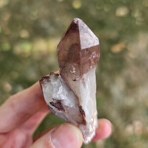 Stunning Red Hematite Phantom Quartz Crystal Zimbabwe/Red Hematoid Fire Quartz Point/Root Chakra Grounding Stone 31.6g 2.25&quot;