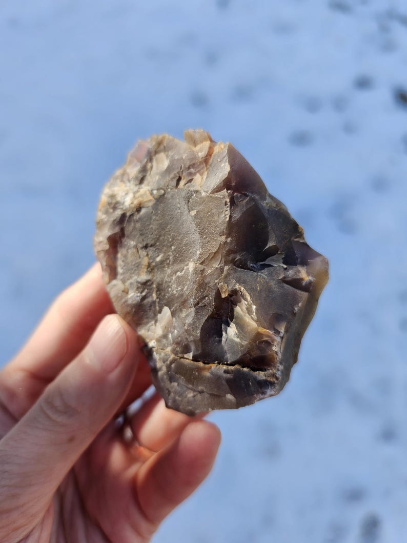 Exceptionally Rare Natural Color Rough Purple Chalcedony Madagascar/High Vibration Emotional Healing Stone 69g 2 5/8"×2"