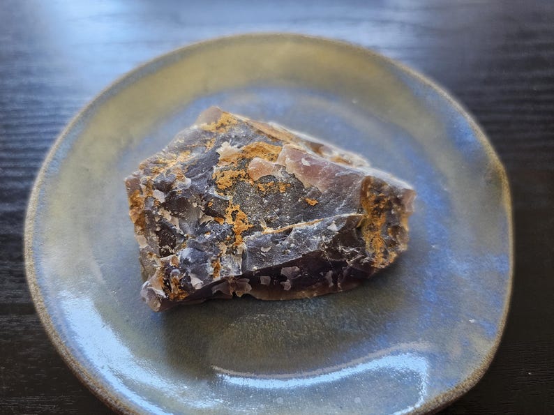 Exceptionally Rare Natural Color Rough Purple Chalcedony Madagascar/High Vibration Emotional Healing Stone 69g 2 5/8"×2"