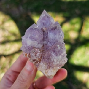 Spirit Quartz Cluster | Lavender Amethyst Phantom with Citrine Cactus Quartz from South Africa | Raw Fairy Quartz 117.7g 2.75&quot;x1.75&quot;x1.5&quot;
