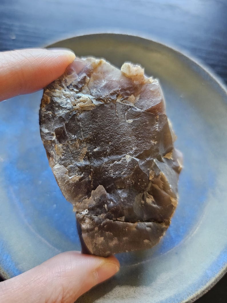 Exceptionally Rare Natural Color Rough Purple Chalcedony Madagascar/High Vibration Emotional Healing Stone 69g 2 5/8"×2"