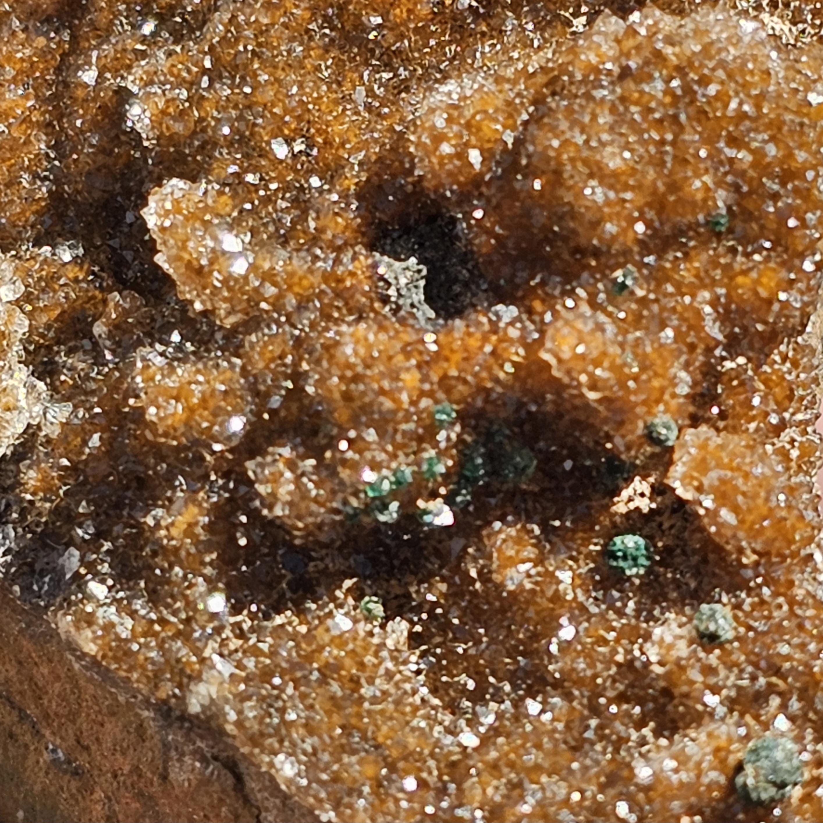 Duftit Dolomit Hämatit Druzy Quarz Kongo Mineral — Erdung | Stabilisierend | Wurzelchakra Stein 74,6g 2,75 "× 1,5 "× 2"