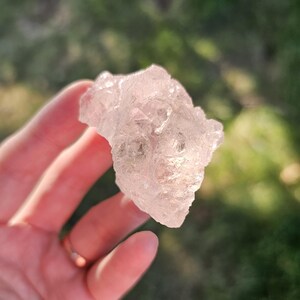 Gorgeous Gemmy Pink Etched Morganite Gemstone/Rare Genuine Natural Color Morganite Pink Beryl Higher Heart Healing Crystal 62g 2.5"