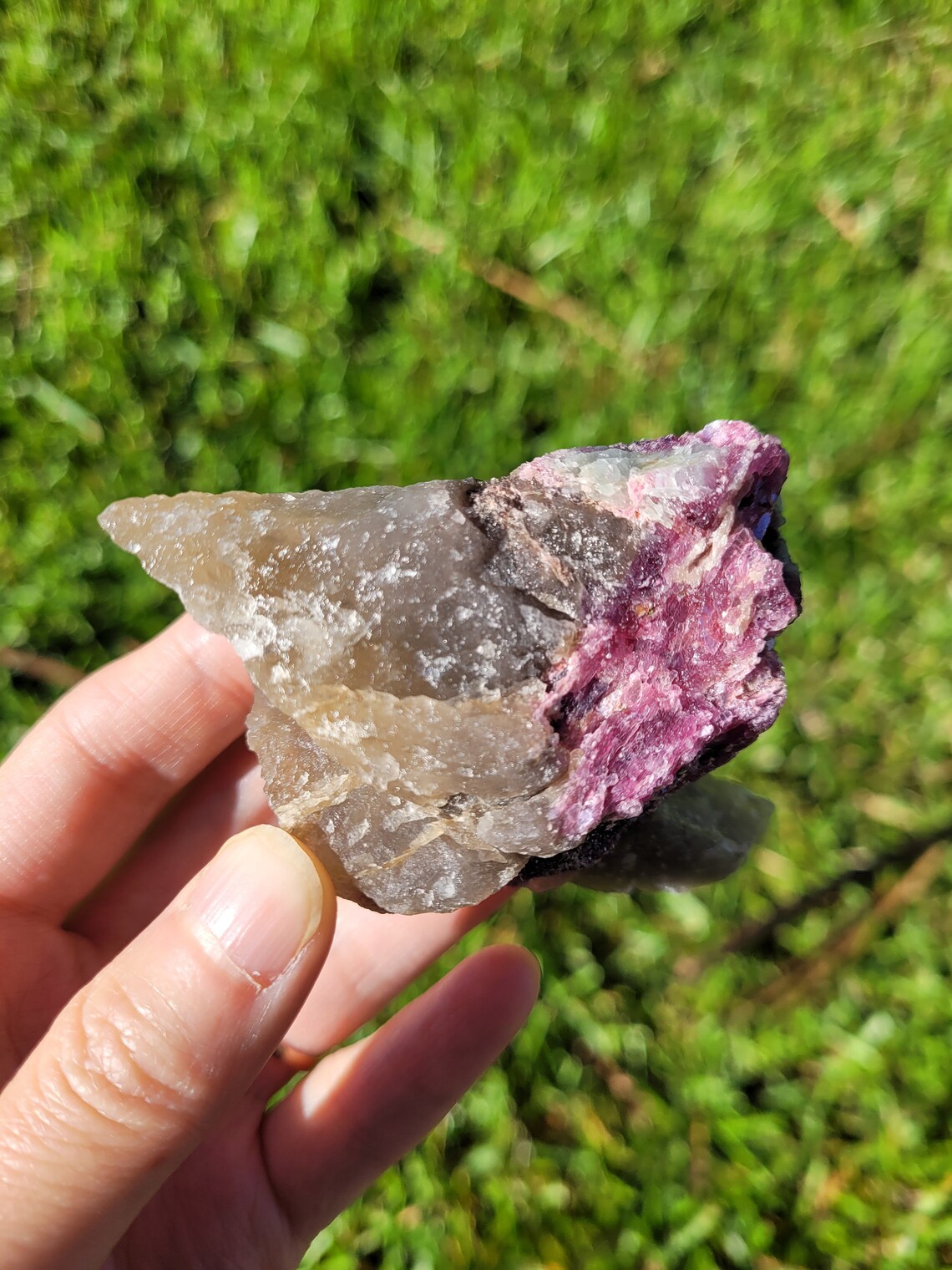 Unique Citrine With Lepidolite Pink Tourmaline Blue Albite Specimen ...