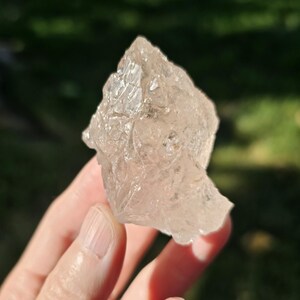 Gorgeous Gemmy Pink Etched Morganite Gemstone/Rare Genuine Natural Color Morganite Pink Beryl Higher Heart Healing Crystal 62g 2.5"