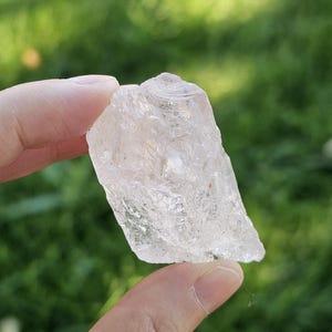 Gorgeous Gemmy Pink Etched Morganite Gemstone/Rare Genuine Natural Color Morganite Pink Beryl Higher Heart Healing Crystal 62g 2.5"