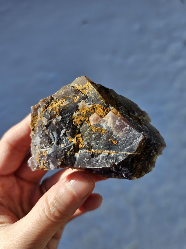 Exceptionally Rare Natural Color Rough Purple Chalcedony Madagascar/High Vibration Emotional Healing Stone 69g 2 5/8"×2"