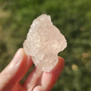Gorgeous Gemmy Pink Etched Morganite Gemstone/Rare Genuine Natural Color Morganite Pink Beryl Higher Heart Healing Crystal 62g 2.5"