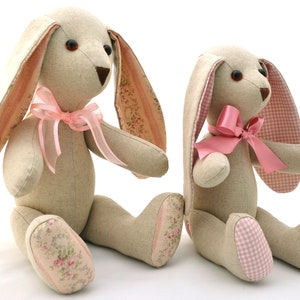 Bunny Sewing Pattern PDF Bunny Pattern Sewing Stuffed Bunny Sewing Pattern Bunny Lovey Sewing Pattern