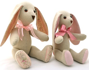 Bunny Sewing Pattern PDF Bunny Pattern Sewing Stuffed Bunny Sewing Pattern Bunny Lovey Sewing Pattern