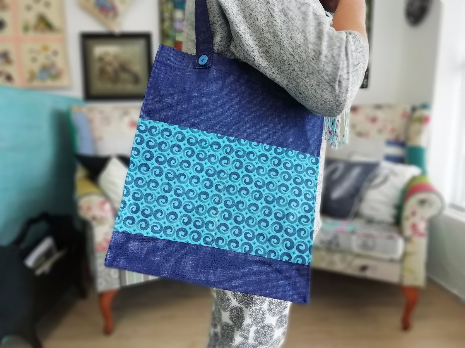 Beginner Bag Sewing Pattern Beginner Bag Pattern Shopping Bag Pattern ...