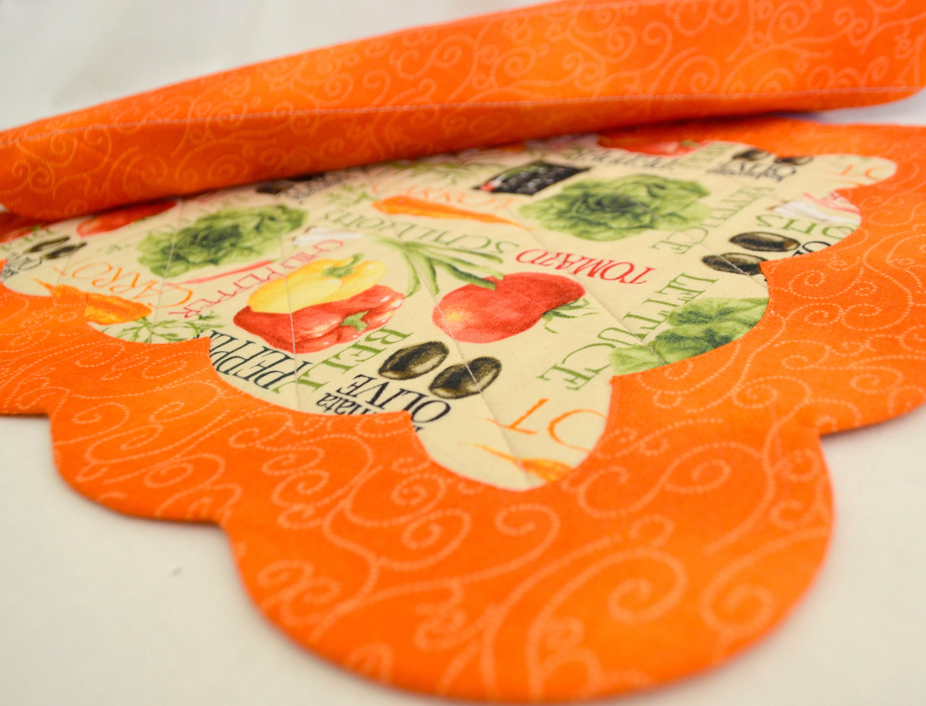 Scallop Edge Placemat Pattern PDF Quilt Pattern of Etsy