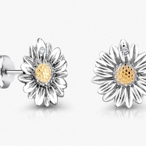 Sunflower Stud Earrings Summer Flower Flower Earrings - Etsy Israel