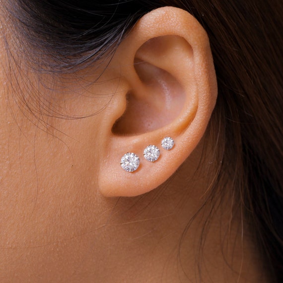 2mm diamond earrings online