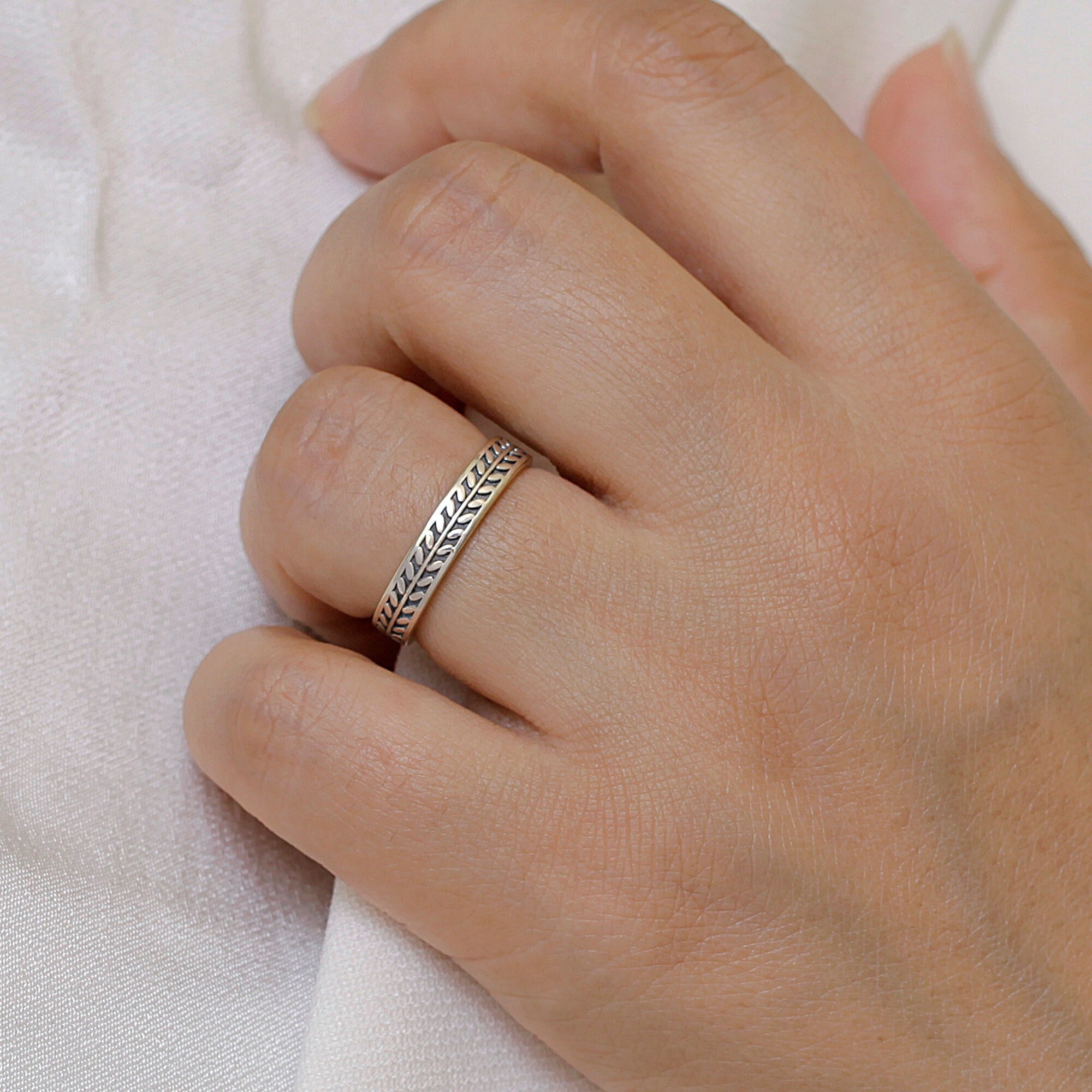 925 Sterling Silver Oxidize Engraved Ring, Engraved Ring 925 Sterling Silver Oxidize Engraved Ring, Engraved Ring