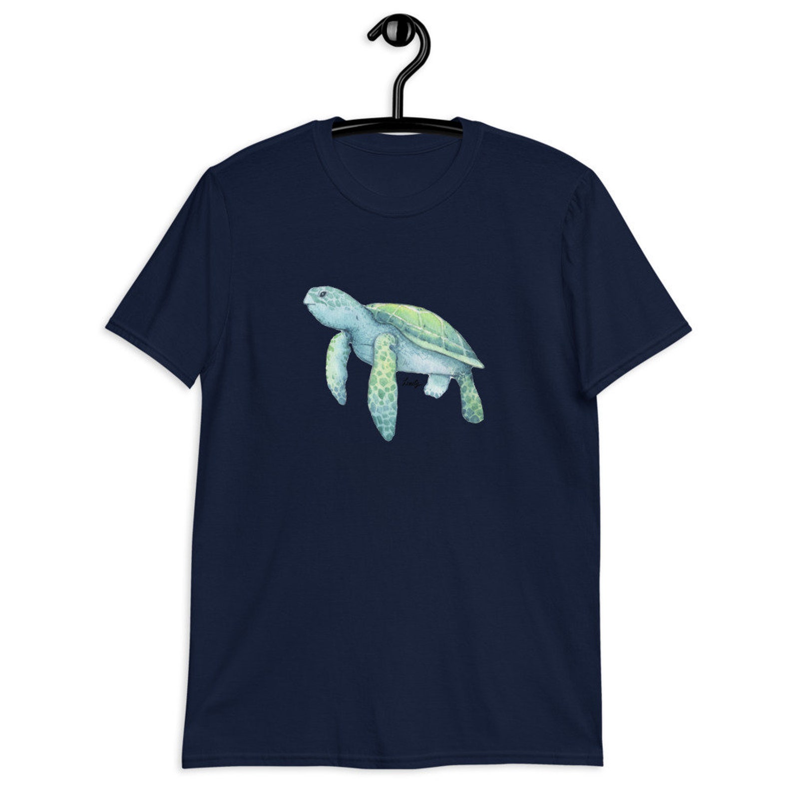 Green Turtle Short-Sleeve Unisex T-Shirt | Etsy