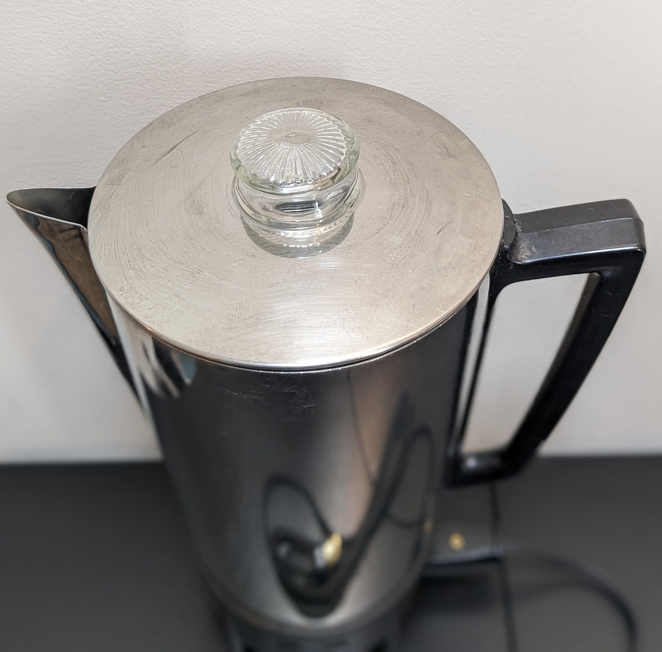 Vintage MIRRO-MATIC 10-35 Cup Automatic Electric Coffee Percolator Large  Potluck