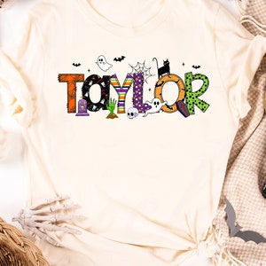 Personalized Kids Halloween Shirt Shirt, Custom Name Halloween Toddler, Halloween Name Shirt, Kids Halloween Shirt, Halloween Toddler Tee