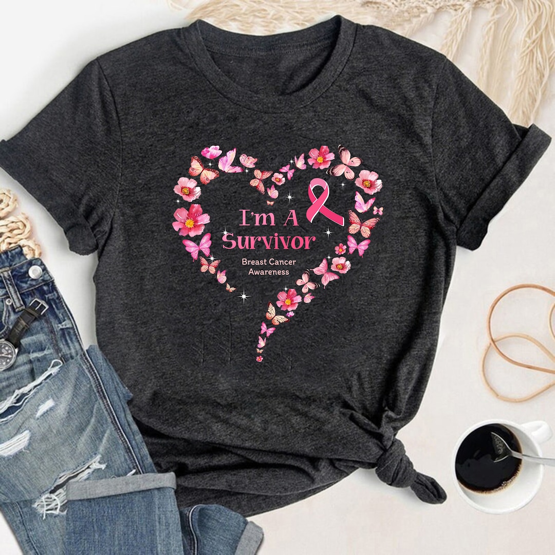 I'm A Survivor Breast Cancer Awareness Shirt, Breast Cancer Shirt ...