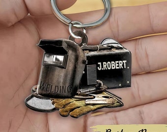 Welder Personalized Keychain, Welding Supplies Keychain, Welder Lover, Gift For Welder Not 3D Product