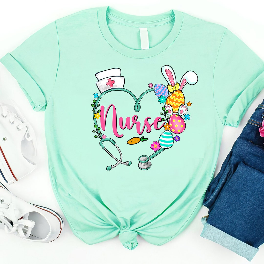 Easter Stethoscope Shirt, Nurse Easter Egg Stethoscope Shirt, Easter ...