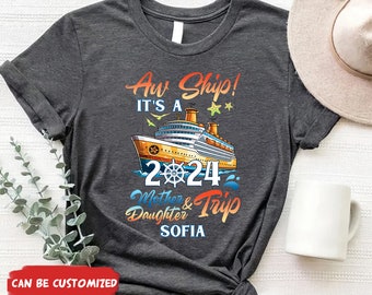 Personalized Mother and Daughter Cruise Trip Shirts, Cruise Matching Shirt, Cruise Squad Shirt, Custom Family Cruise Shirts