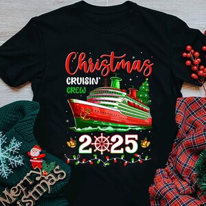 Christmas Cruisin&#39; Crew Shirt, Christmas Family Cruise Shirt, Merry Cruisemas Shirt, Cruise Squad Trip T-Shirt