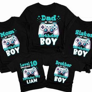 Gamer Birthday Boy Shirt, Gaming Birthday Boy, Gamer Birthday Shirt, Personalized Birthday Shirt, Video Game Shirt, Matching Family Tee