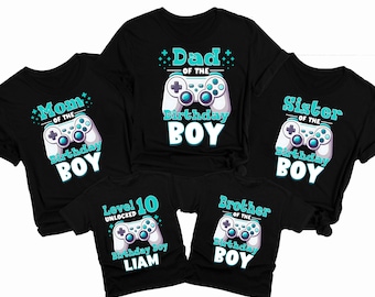 Gamer Birthday Boy Shirt, Gaming Birthday Boy, Gamer Birthday Shirt, Personalized Birthday Shirt, Video Game Shirt, Matching Family Tee