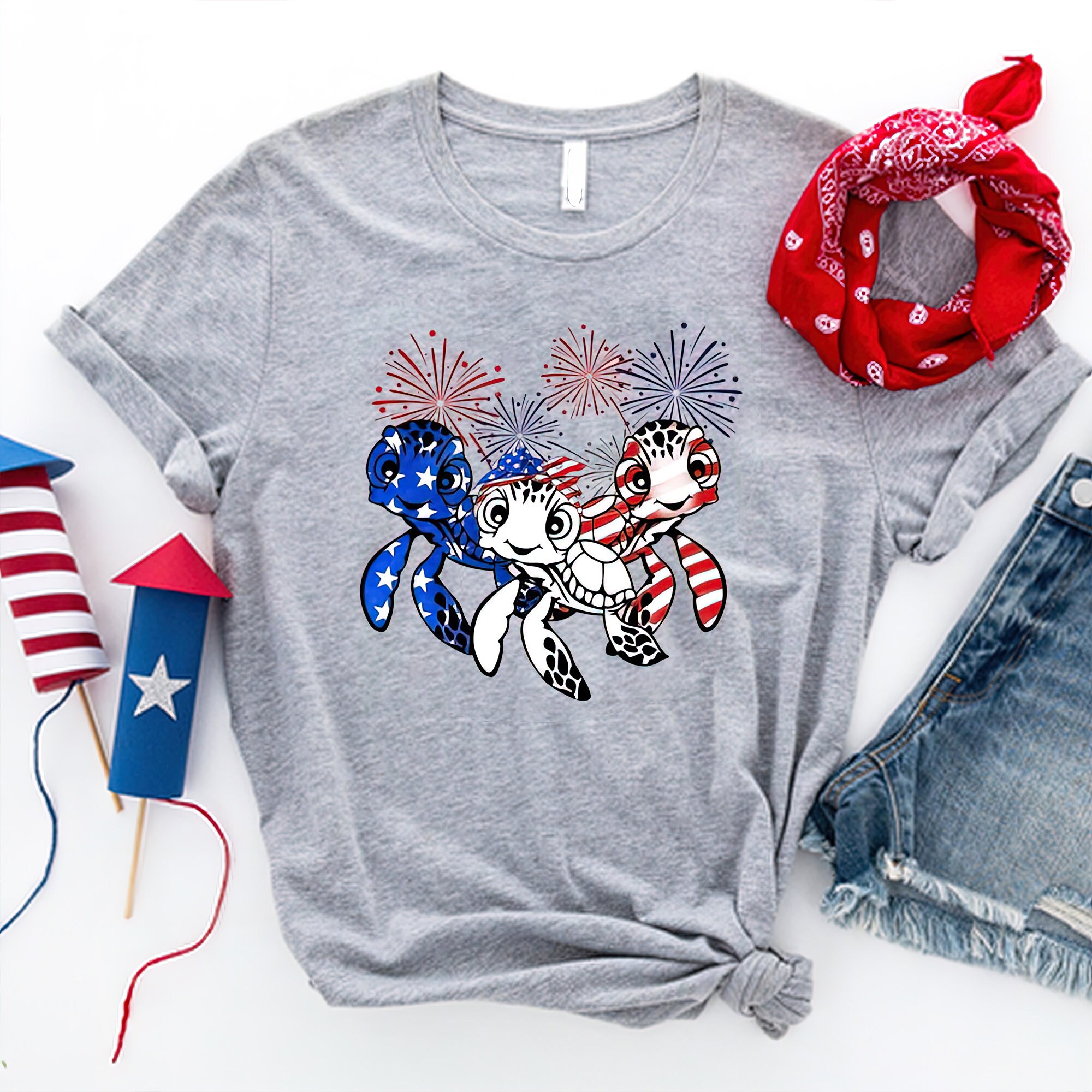 Turtle American Flag Shirt, Turtle 4th of July Shirt, Patriotic Turtle Shirt Gift For Turtle Lover